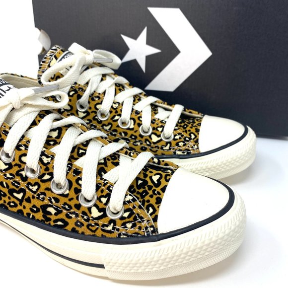 Converse Shoes Womens Size Skate Chuck Taylor AS Low Suede Gold Sneakers 166436C - Picture 9 of 11